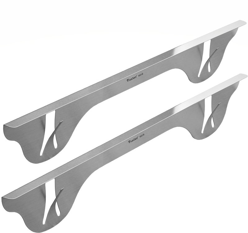 TrueGem Stove Gap Covers - 23.4", 316 Stainless Steel | Oven Side Gap Filler | Range Trim Kit | Guard Between Stove Top & Counter - Image 1